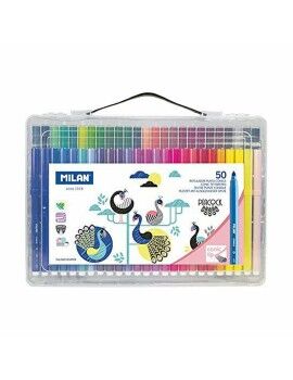 Conjunto de Canetas de Feltro Milan Conic Multicolor 50 Peças