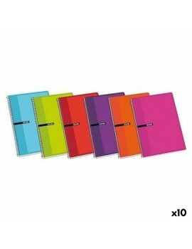 Caderno ENRI Tampa macia 80 Folhas 21,5 x 15,5 cm (10 Unidades)