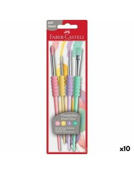 Pinceles Faber-Castell 4 Piezas Pastel (10 Unidades)