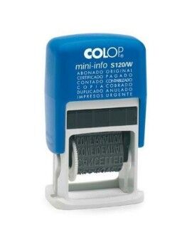 Carimbo Colop S120/W 4 x 20 mm Azul