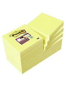 Notas Adesivas Post-it Super Sticky Amarelo 12 Peças 47,6 x 47,6 mm