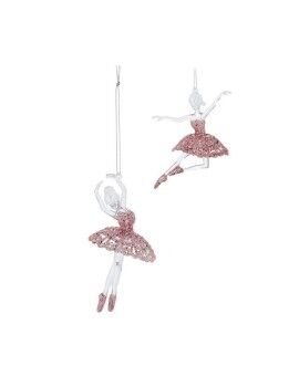 Figura Decorativa Christmas Decoration Cor de Rosa