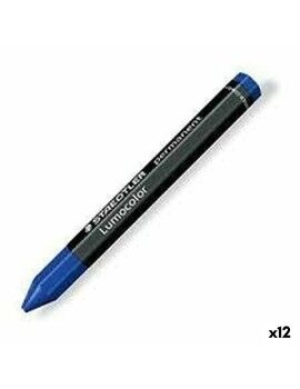 Cera Staedtler Lumocolor 236-3 Azul (12 Unidades)