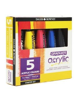 Pintura acrílica Daler Rowney Multicolor 5 Piezas 120 ml