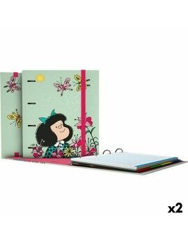 Carpeta de anillas Mafalda Carpebook Verde A4 (2 Unidades)