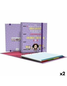 Carpeta de anillas Mafalda Carpebook Lila A4 (2 Unidades)