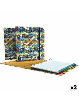 Pasta com argolas Grafoplas Carpebook Street Multicolor A4 (2 Unidades)