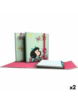 Carpeta de anillas Mafalda Carpeplús Verde A4 (2 Unidades)