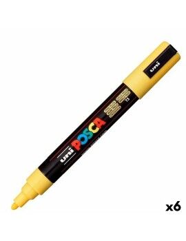 Marcador POSCA PC-5M Amarelo (6 Unidades)