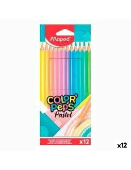 Lápis de cores Maped Color' Peps Multicolor 12 Peças (12 Unidades)