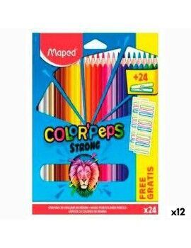 Lápices de colores Maped Color' Peps Multicolor 24 Piezas (12 Unidades)