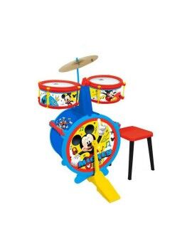 Bateria Musical Mickey Mouse Banqueta