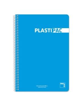 Caderno Pacsa Plastipac Turquesa Din A4 5 Peças 80 Folhas