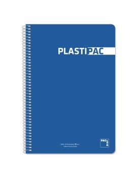 Caderno Pacsa Plastipac Azul Azul escuro Din A4 5 Peças 80 Folhas