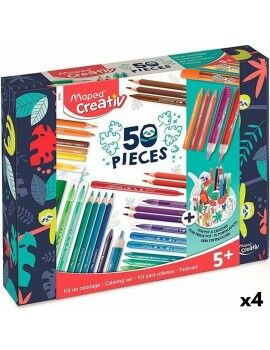 Conjunto de Desenho Maped 50 Peças (4 Unidades)