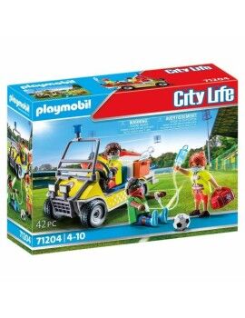 Playset de Veículos Playmobil 71204 Futebolista 42 Peças