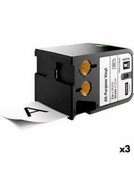 Cinta de transferencia térmica Dymo XTL 54 mm Blanco Negro (3 Unidades)