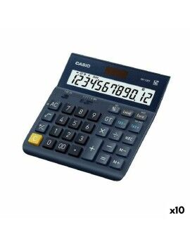 Calculadora Casio DH-12ET Negro (10 Unidades)