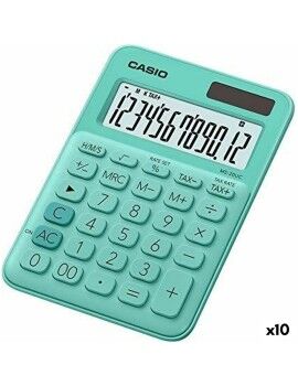 Calculadora Casio MS-20UC Verde 2,3 x 10,5 x 14,95 cm (10 Unidades)