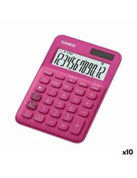 Calculadora Casio MS-20UC Fucsia 2,3 x 10,5 x 14,95 cm (10 Unidades)