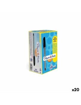 Caneta Paper Mate Inkjoy 50 Peças Preto 1 mm (20 Unidades)