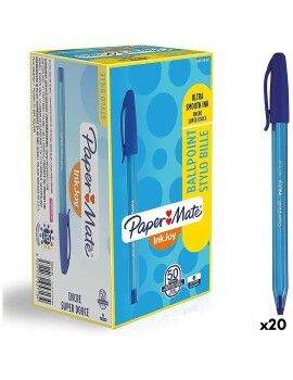 Caneta Paper Mate Inkjoy 50 Peças Azul 1 mm (20 Unidades)