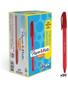 Bolígrafo Paper Mate Inkjoy 50 Piezas Rojo 1 mm (20 Unidades)