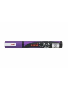 Marcadores de giz líquido Uni-Ball PWE-5M Violeta (6 Peças)