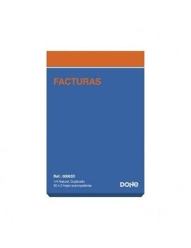 Talonário de Faturas DOHE 50063D 1/4 10 Peças 100 Folhas