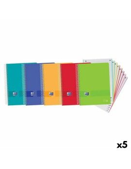 Conjunto de cadernos Oxford Multicolor A4 (5 Unidades)