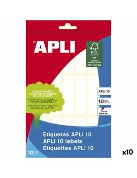 Etiquetas Apli Branco Papel 10 Folhas 13 x 50 mm (10 Unidades)