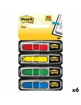 Conjunto de Notas Adesivas Post-it Index Multicolor 12 x 43,1 mm (6 Unidades)