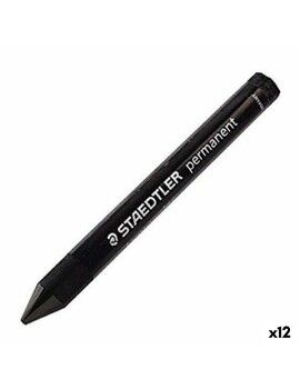 Lápiz de cera Staedtler Lumocolor 236-9 Negro Cera (12 Unidades)