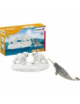 Set de Animales Salvajes Schleich Polar Bear Slide + 3 Años