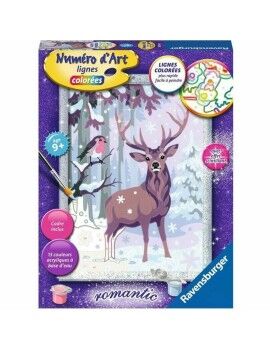 Conjunto de pintura por números Ravensburger Romantic Deer