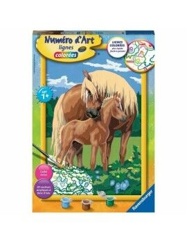 Conjunto de pintura por números Ravensburger Proud Horses