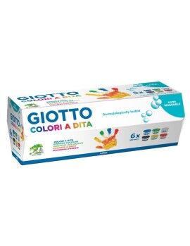 Pintura de Dedos Giotto    Multicolor 6 Piezas 100 ml