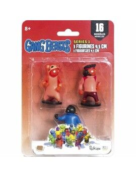 Figuras de Ação Lansay Gang Beasts Lot 4 3 Peças 4,5 cm