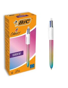 Bolígrafo Bic Gradient Multicolor 0,32 mm (12 Piezas)