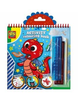 Dibujos para pintar SES Creative Activity Colouring Book 3 en 1 Cuaderno