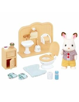 Figura de Acción Sylvanian Families Chocolate Rabbit and Toilet Set