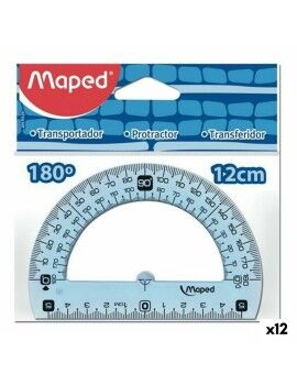 Semicírculo Maped Geometric 180º Conjunto Plástico (12 Unidades)