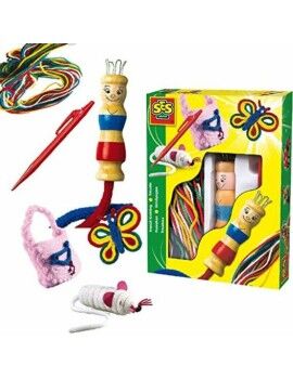 Jogo Educativo SES Creative Tricotin  With yarns of different colors Multicolor (1 Peça)