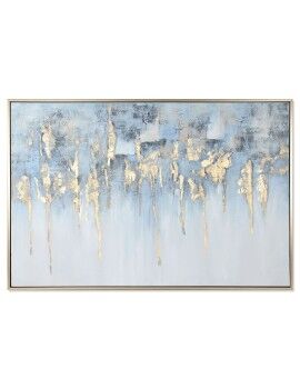 Pintura Home ESPRIT Azul Branco Abstrato Moderno 187 x 3,8 x 126 cm