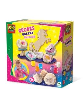 Jogo de Trabalhos Manuais SES Creative Geodes Galaxy Unicorn Pedras Decorativas