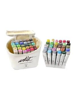 Conjunto de Canetas de Feltro Alex Bog Canvas Luxe Professional 30 Peças Estojo Multicolor