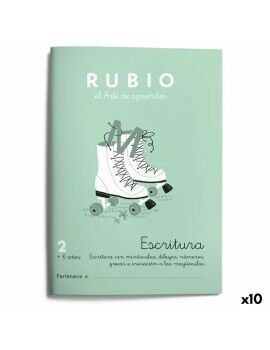 Cuaderno de escritura y caligrafía Rubio Nº2 A5 Español 20 Hojas (10 Unidades)