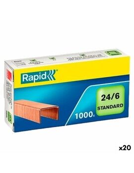 Grampos Rapid Standard 24/6 6 mm (20 Unidades)