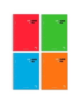 Set de Cuadernos Pacsa Superblock Extra 4 Piezas Multicolor A4 120 Hojas