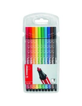 Conjunto de Canetas de Feltro Stabilo Pen 68 10 Peças Multicolor